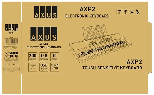 Axus AXD55 88 Key Digital Piano Keyboard with Touch Sensitive Keys, Sustain Pedal and High-Level Features and Functions.