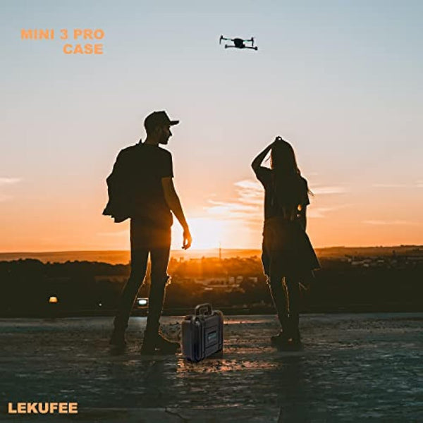 LEKUFEE Waterproof Hard Case for DJI Mini 4 Pro/3/3 Pro Drone,DJI RC N3/N2/N1 & Accessories (Case Only)