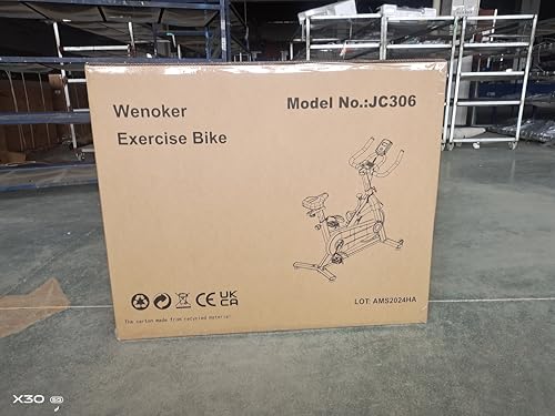 Exercise Bike Magnetic Resistance, Wenoker Spin Bike for Home Gym Use Equipment, Indoor Cycling Fitness Stationary Bike with LCD Display&Tablet Holder Cardio Training Machine