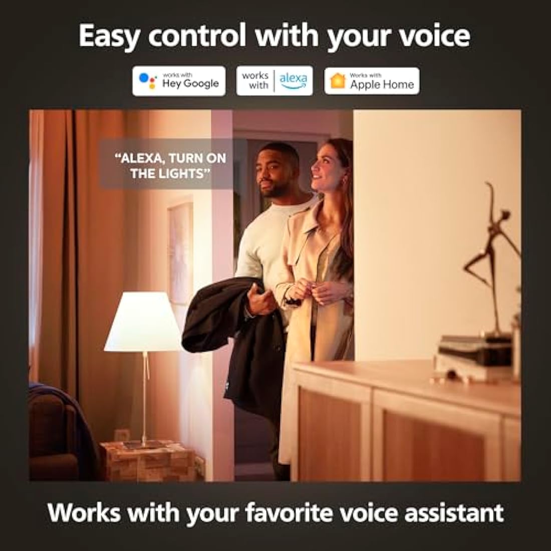 Philips Hue GU10 – Smart Spotlight – (3-Pack) White Ambiance