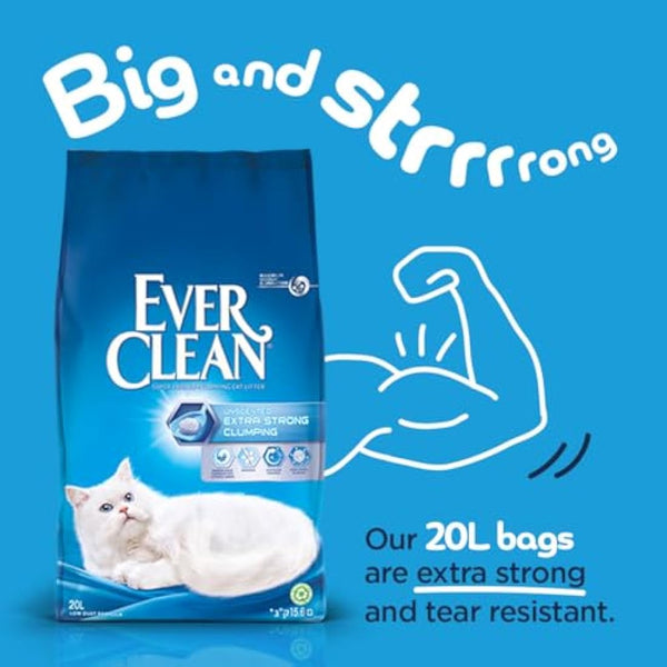 Ever Clean Clumping Cat Litter, Extra Strong Scented 20L