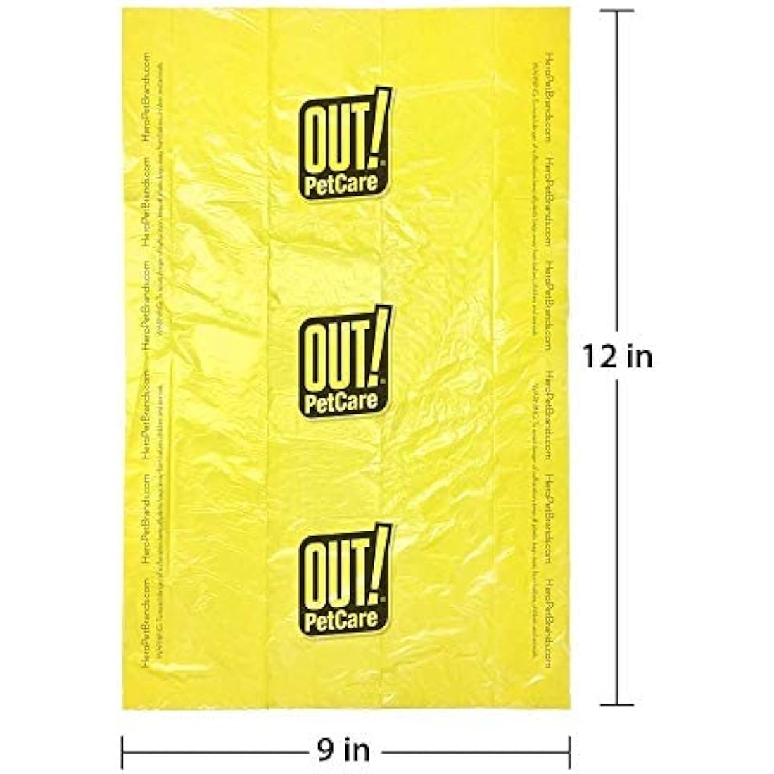 OUT! Dog Poo Bags, Strong, Leak Proof Dog Waste Bags 120 Green Bags