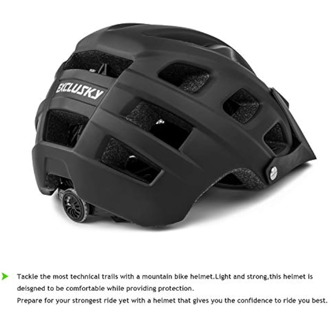 Exclusky Mountain Bike Helmet, MTB Helmet Adult Lightweight Breathable Mens Bike Helmet Cycling Mountain & Road Bicycle Helmets for Men Women