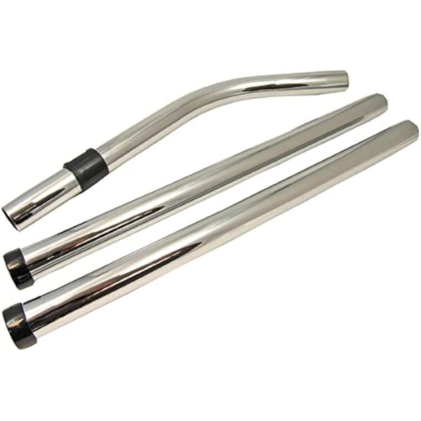 ABC Products Compatible/Replacement Extension Steel Metal Pipes Tubes (Complete Set of 3) for All Numatic Henry Edward Hetty James George Wet & Dry Hoover Vacuum Cleaner