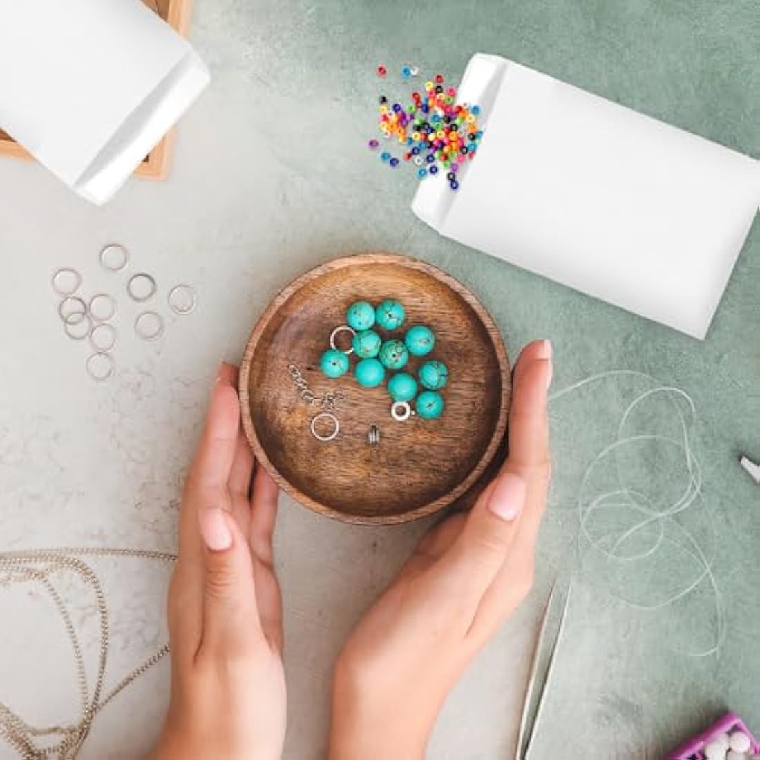 100Pcs Small White Envelopes, Self-Adhesive Seed Envelopes Seed Packets Kraft Paper Coin Envelopes Money Envelopes for Wages, Seeds, Coins, Beads or Stamps(10x6cm/3.9x2.4inch)