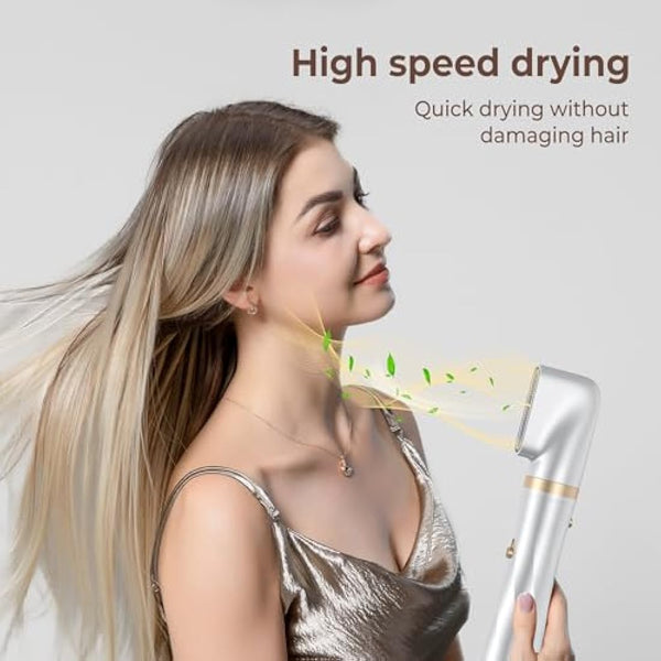 5 in 1 Air Styler – Magic Styler - Hair Dryer Brush – Multi use Styling Appliances - Thermal Wrap - for Curling, Straightening, Volumizing and Drying – Hair Curler – Ionic Technology (White)