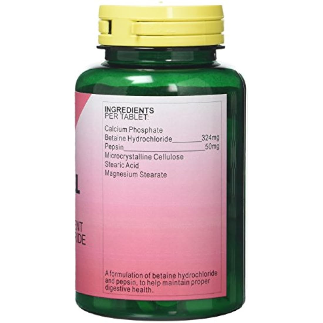 Health Plus Betaine Hcl + Pepsin Digestive Health Supplement - 180 Tablets