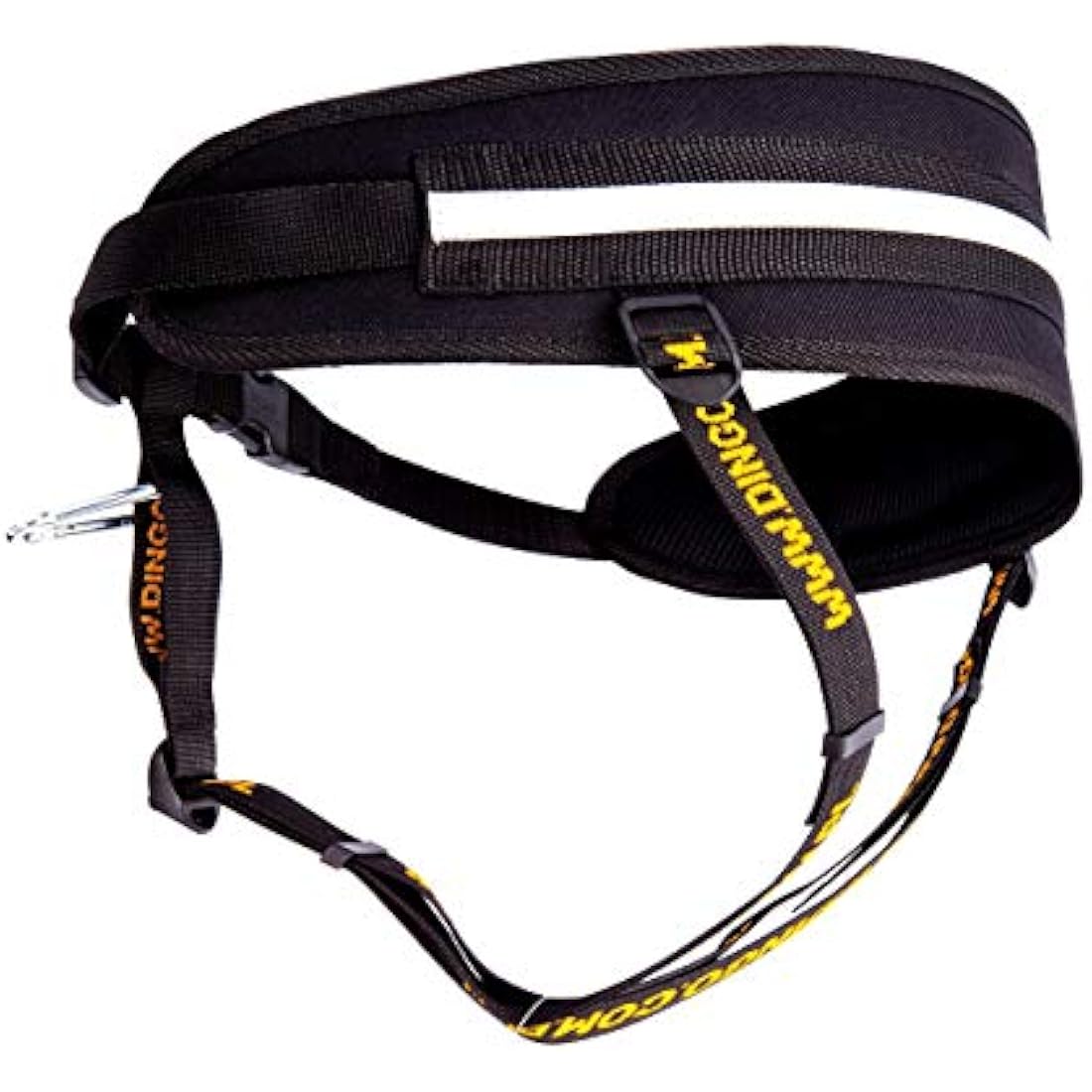 DINGO Canicross Belt 4-in-1 Universal, Adjustable, Safe, Reflective, Multifunctional, Hands-Free Dog Walking Belt for Running, Sports, Jogging, Training, Black (12780-2)