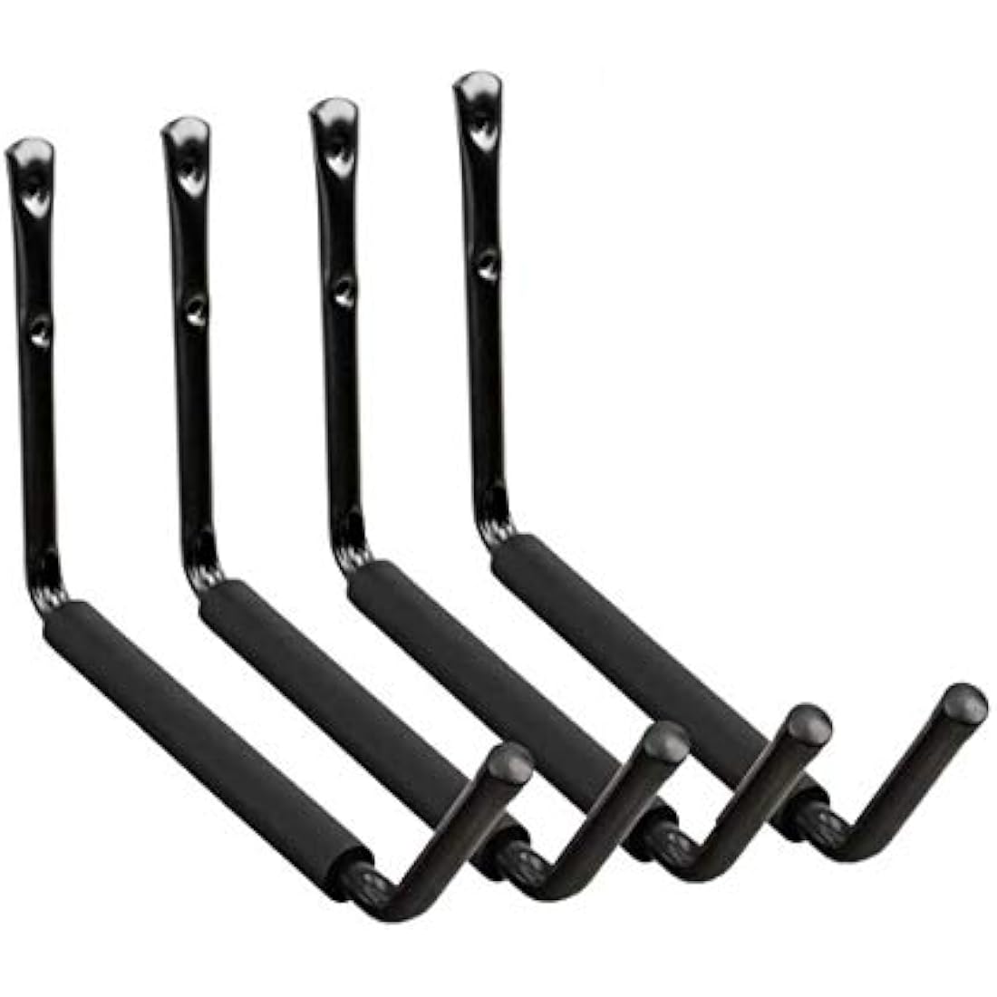 Heavy Duty Garage Storage Hooks, Wall Mounted Utility Hanger Indoor Hanging Rack for Kayak Canoe, Surfboard,Snow Board,Ski Board, Ladder, Folding Chairs, Bicycle and Tools (4 Pack)