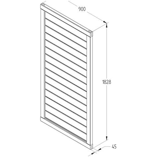 Forest Garden Gate, Pressure Treated, 6 ft