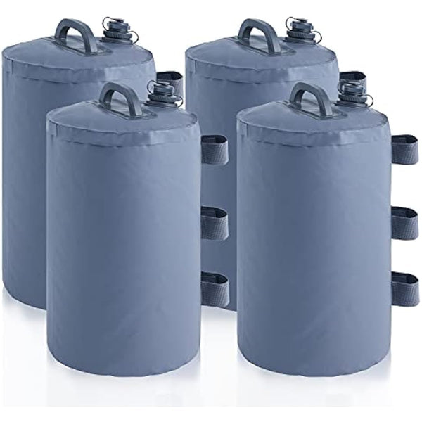 MASTERCANOPY Gazebo Water Weight Bags,Leg Weights for Pop Up Canopy 4pcs/Pack Gray