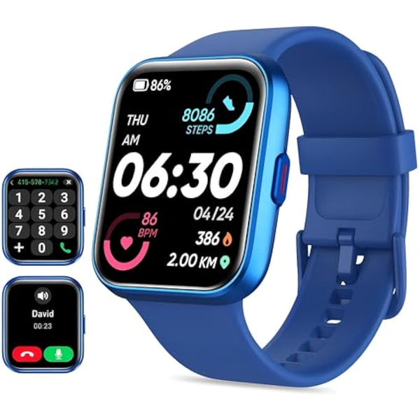 Smart Watch for Men Women (Answer/Make Call), Alexa Built-in, 1.8" Touch Screen Fitness Watch with SpO2 Heart Rate Sleep Monitor, 100 Sport, IP68 Waterproof Step Counter Smart Watch for iPhone Android