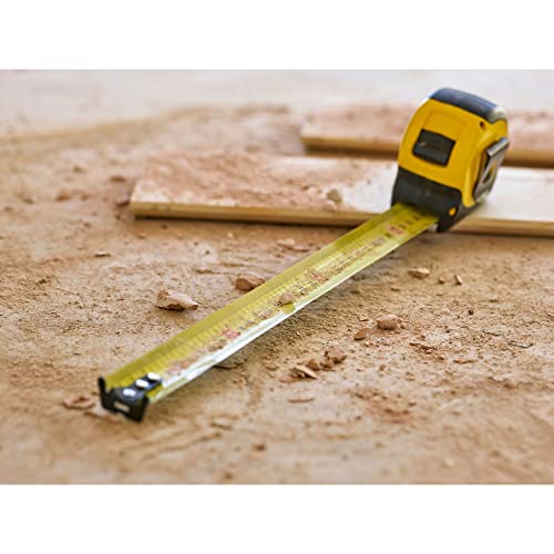 STANLEY Tape Measure Blade Armor 8 M Metric Shock Resistant with Mylar Coating and Cushion Grip 0-33-728
