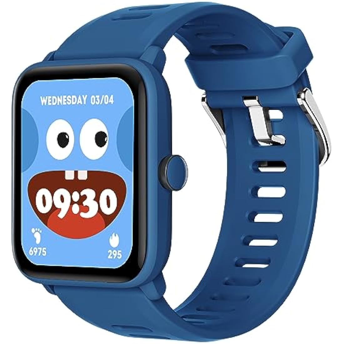 BIGGERFIVE Kids Smart Watch, Fitness Tracker Watch Pedometer, Heart Rate, 5ATM Waterproof, Sleep Monitor, Alarm Clock, Calorie Step Counter, Puzzle Games, 1.5" HD Touch Screen for Boys Girls Ages 3-14