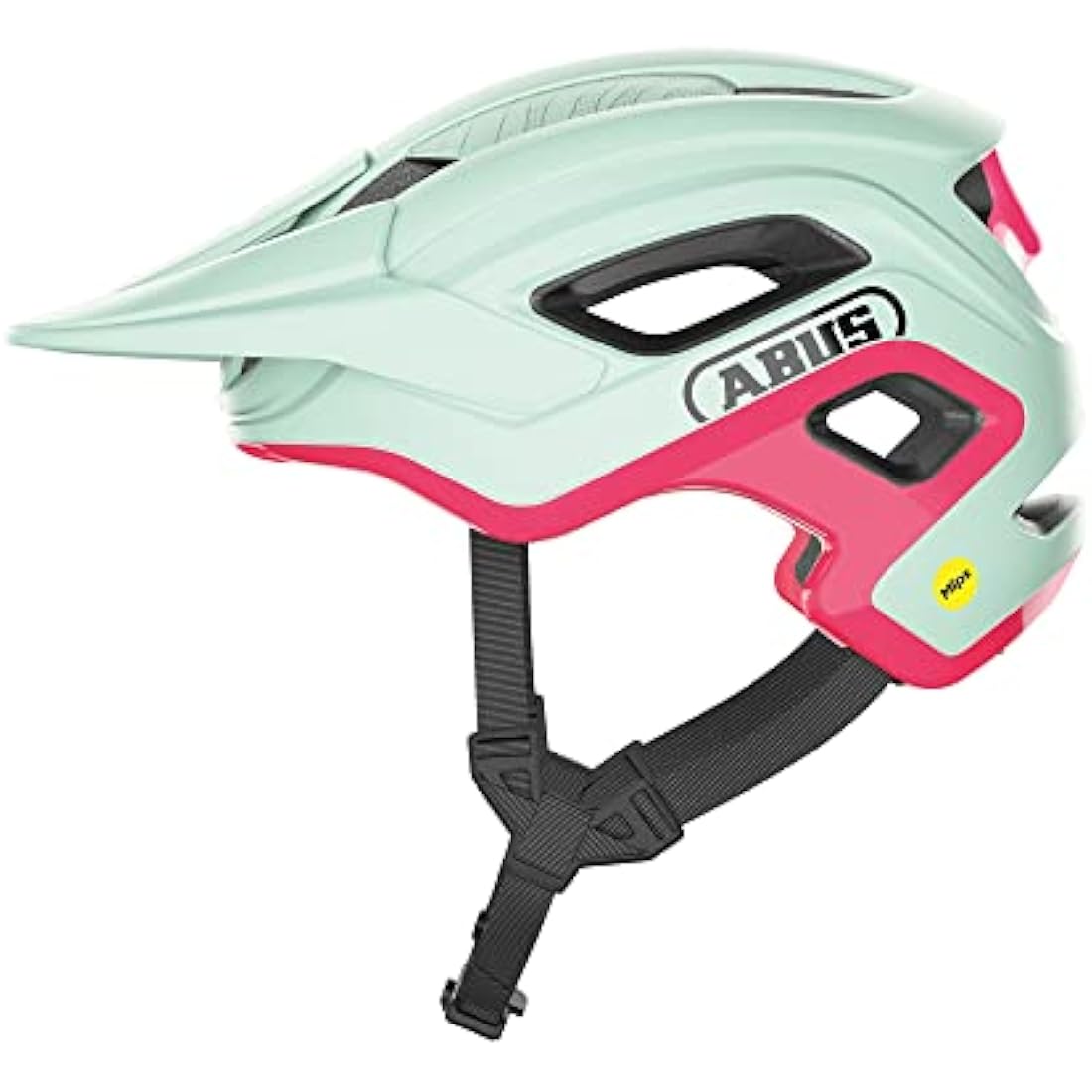 ABUS CliffHanger MIPS MTB helmet - bike helmet for demanding trails - with large ventilation openings & TriVider strap system & impact protection - for men and women