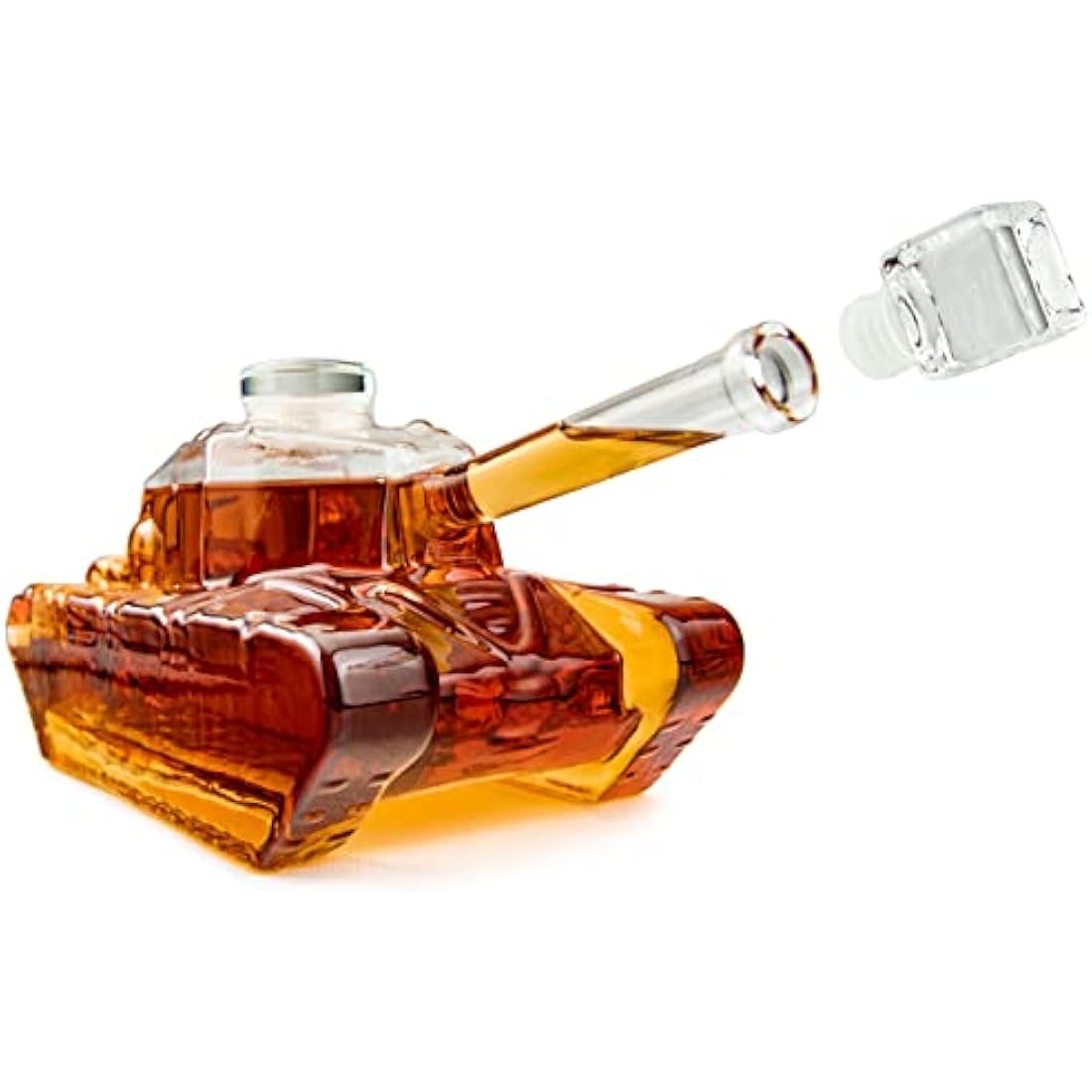 Froster Tank Decanter, Tank-Shaped Whisky Decanter, 1000ml Glass Carafe, Whiskey Gift for Men, Military Army Gift for Boyfriend, 30th, 40th Birthday Present
