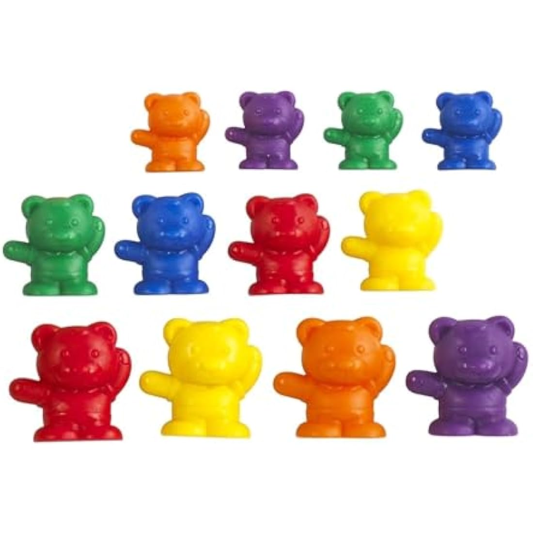 a2bsales Sorting Counters Starter Packs - Early Learning & Motor Skills Maths Toy - SEN Montessori (Bear - 24 Pk)