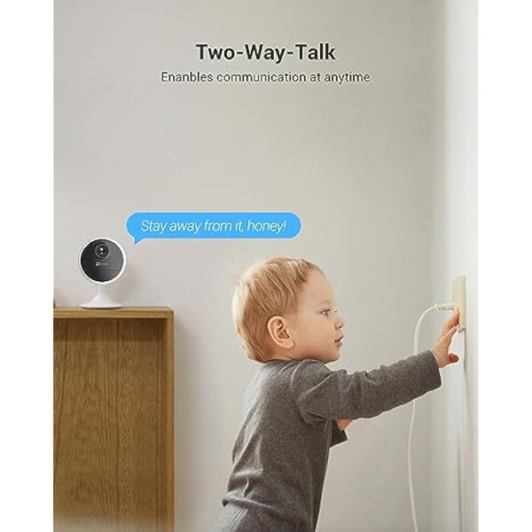 EZVIZ Battery Camera Indoor Wireless, 512GB Storage No Subscription, Alexa Google Compatible, No Plug-in, App Control, Security Camera, 1080P, Motion & Human Detection, Night Vision, Two Way Audio-CB1