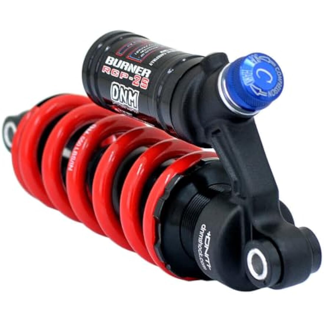 DNM Bike Rear Shock Absorber RCP2S, 190x51mm, 550lbs, Red, Modern, Aluminium