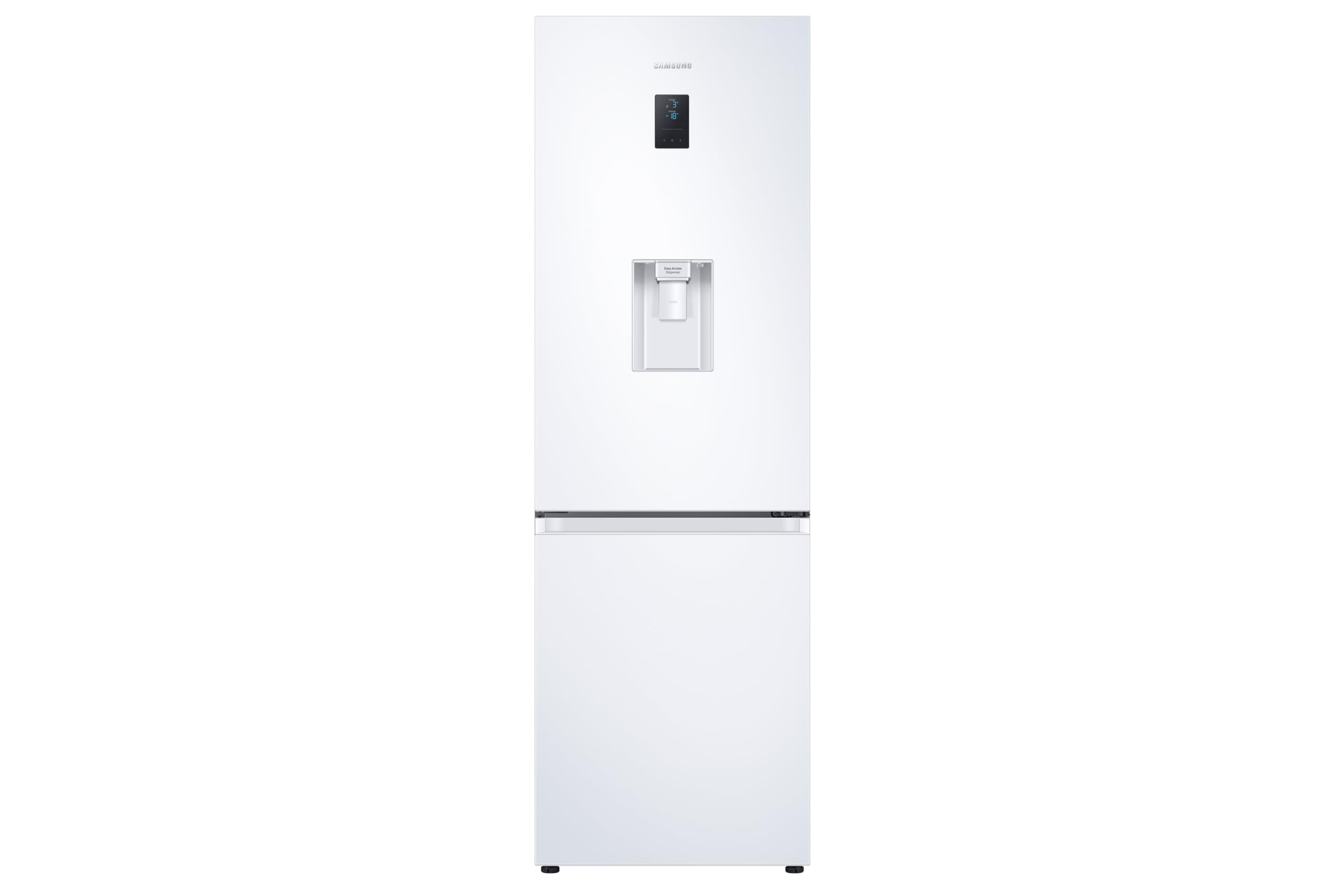 Samsung Classic Fridge Freezer, with Wine Shelf, Features Big Door Bin, All Around Cooling and SpaceMax Technologies, Silver, 7 Series, RB34C652ESA/EU