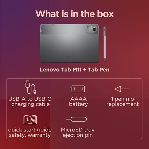 Lenovo Tab M9 Android tablet | 9-inch HD | 32GB | Clear Case + Film | WiFi | 3GB RAM | Arctic Grey | Designed for portable entertainment