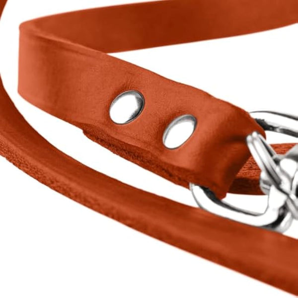 HUNTER Training leash, 16/200 Soft genuine cow leather, tan