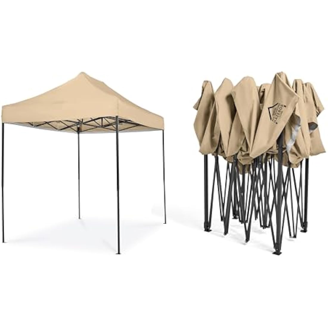 All Seasons Gazebos 3x2m Heavy Duty Fully Waterproof Pop up Gazebo With Accessory Pack - Beige