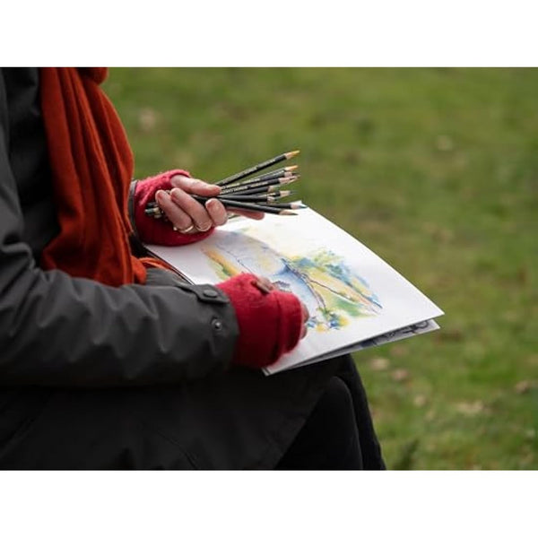 Derwent Chromaflow Pencils, Set of 48 in Tin, 3.5mm Round Core, Premium Core Strength, Blendable with Smooth Texture, Ideal for Drawing, Colouring & Layering, Professional Quality, 2306013