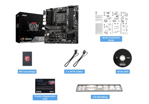 MSI MPG B550 Gaming Plus (ATX AMD AM4 DDR4 M.2 USB 3.2 Gen 2 HDMI ATX Gaming Moederboard AMD Ryzen™ 5000 processors