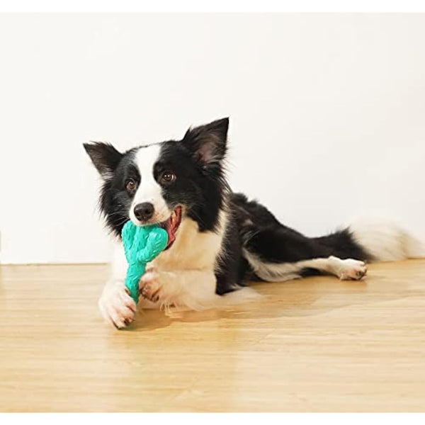 Acecy Dog Toys, Indestructible Cactus Chew Toy, Natural Rubber Milk Flavor, Puppy Teething Toys for Small Mediul Large Breed