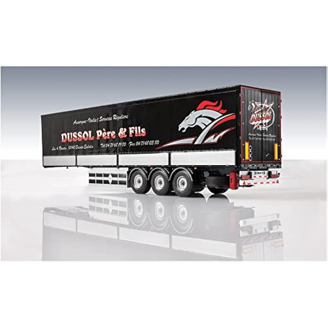 ITALERI ITA3885 CARGO TRAILER Italy Model kit, Black Set, Small