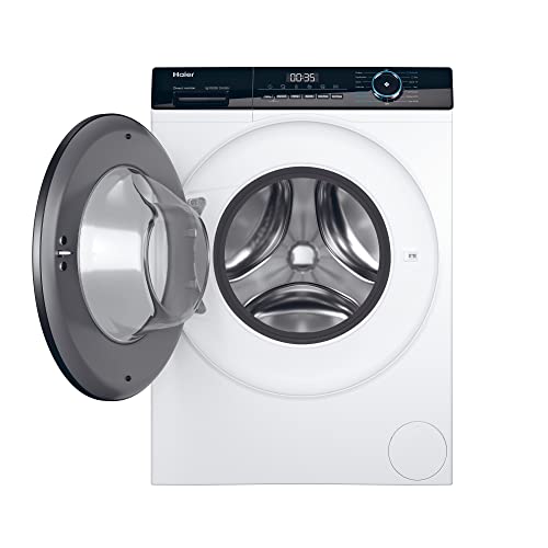 Haier HWD90-B14939S8 Freestanding Washer Dryer, 9kg/6kg Load, 1400RPM, Graphite [Energy Class D]