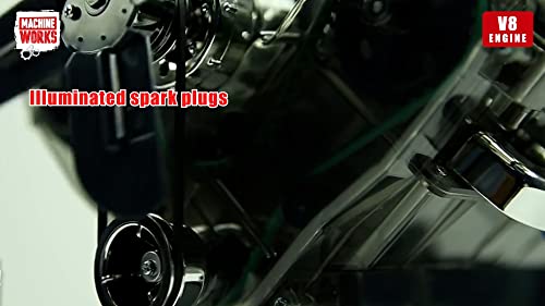 Machine Works Build Your Own Porsche 911 Boxer Engine Toy - Replica Model Building Kit - Features Sounds and Illumination, 280+ Pieces, 10+ Years