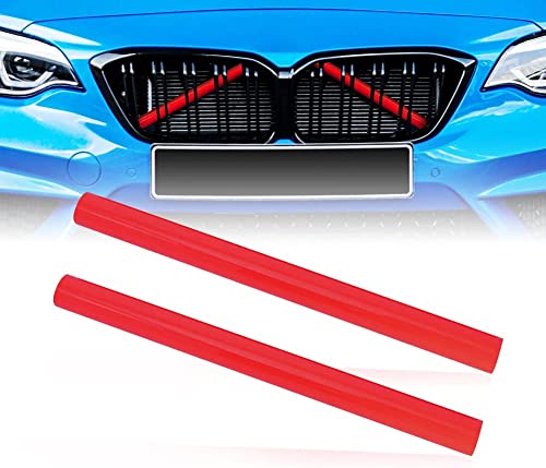 Alpha Rider 2PCS Grille Insert Trims Stripe for BMW,Front Grille Trim Stripes Cover Compatible with F20 F30 F21 F22 F23 F31 F32 F33 F34 F36 F40 F44,Blue