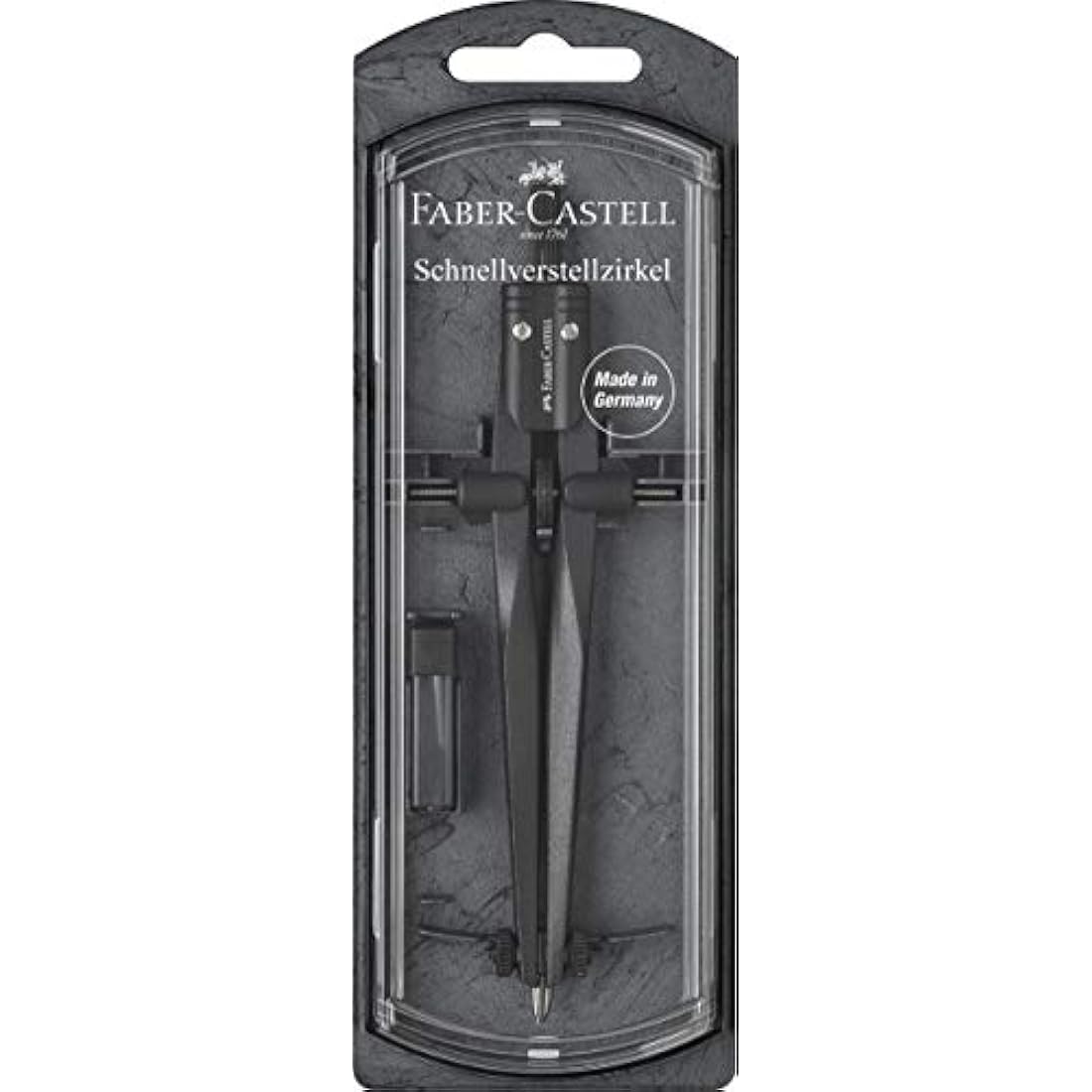 Faber-Castell Stream Quick-Set Compass - Black Stone, 174530