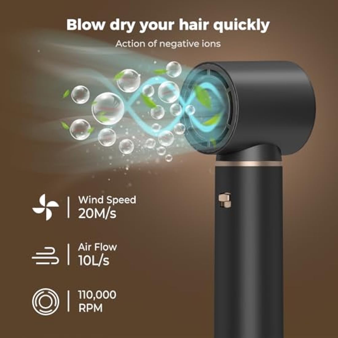 5 in 1 Air Styler – Magic Styler - Hair Dryer Brush – Multi use Styling Appliances - Thermal Wrap - for Curling, Straightening, Volumizing and Drying – Hair Curler – Ionic Technology (Black 5 in 1)