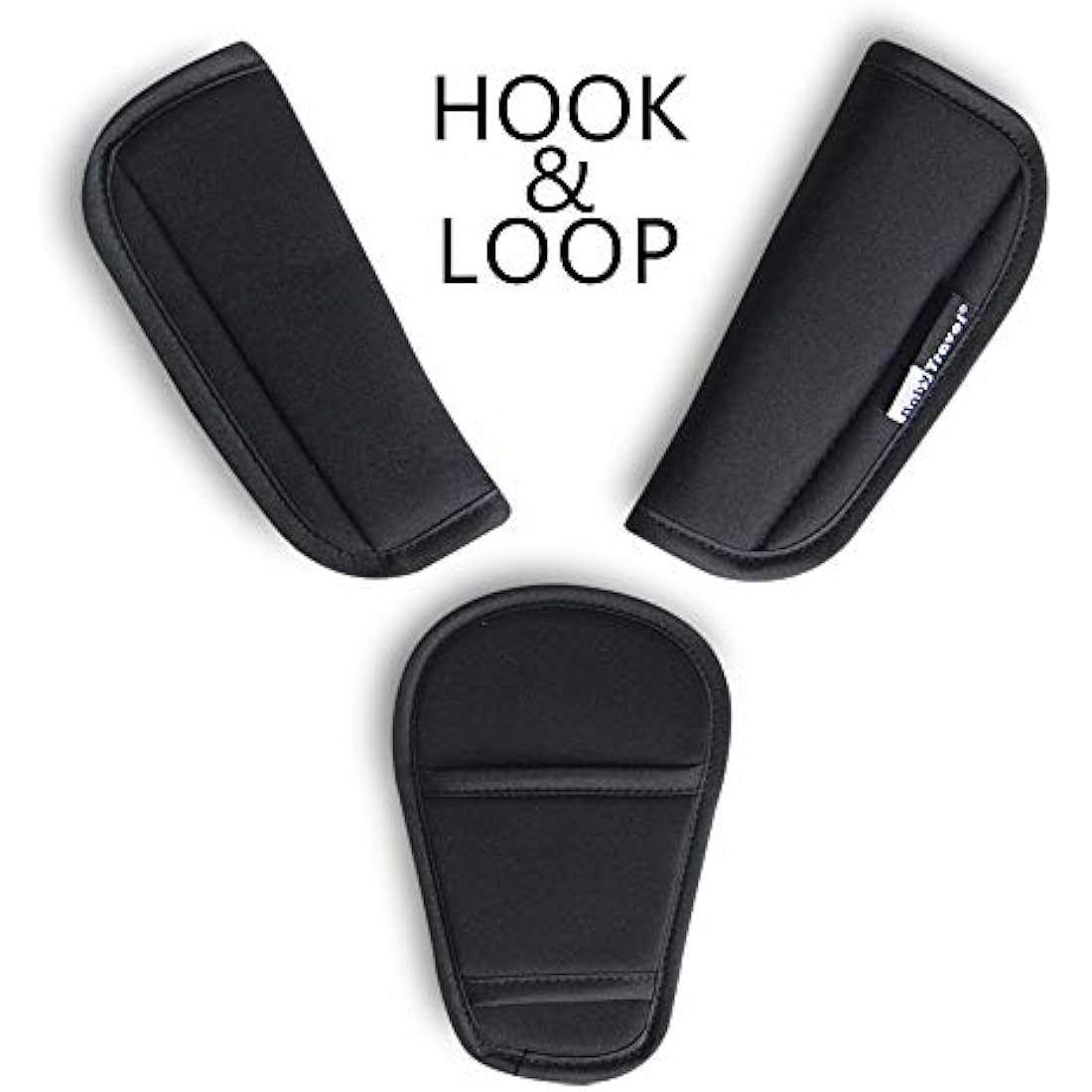 3 Piece Baby Stroller Car Seat Strap Covers & Crotch pad Universal Soft Seat Belt Cushion for Newborns Infants Kids (3 Pieces)