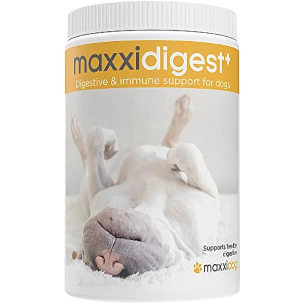 maxxipaws maxxidigest+ Probiotic & Prebiotic Powder Supplement - Digestive & Immune Support for Dogs, 375g