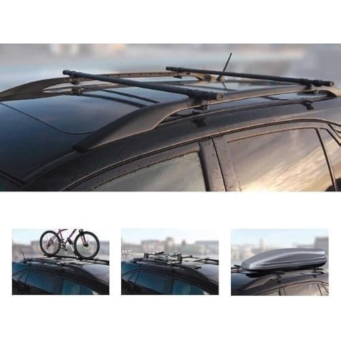 135cm Long Steel Roof Bars Lockable Anti Theft Car Roof Bar Rails For Nissan Qashqai 2008-2017