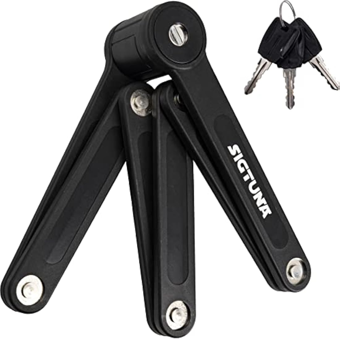 SIGTUNA Bike Lock - Heavy Duty Bicycle U Lock Shackle and Mount Holder, for Road Bike, Electric Bike, Folding Bike, Mountain Bike