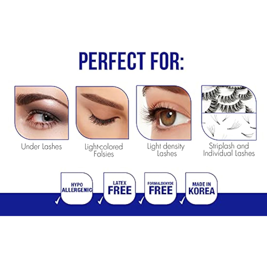 Duo Quick Set Clear Lash Glue, Striplash Adhesive with Applicator, Latex Free, Rapid Dry, Easy Use, Dries Clear, False Eyelash Glue, 5 g, (Pack of 1)