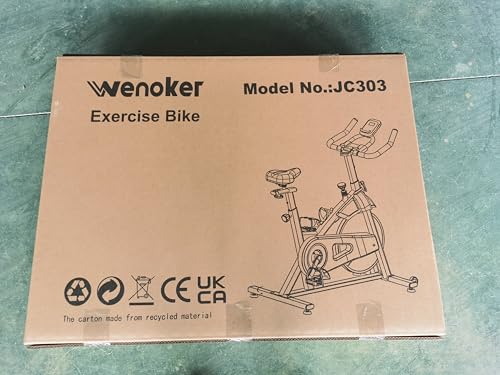 Wenoker Exercise Bike Indoor Cycling, Spin Bike Exercise Equipment for Home Gym Use with LCD Display & Tablet Holder Fitness Workout Cardio Training Machine