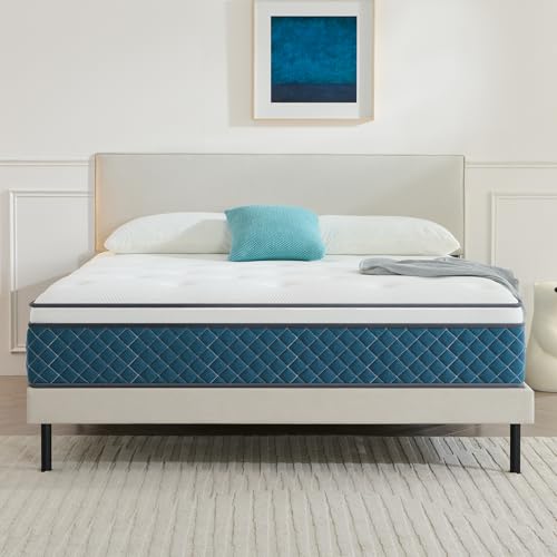 Hiimgo Single Mattress, Pocket Sprung Mattress with Soft Fabric, Medium Firm Mattress for Pressure and Back Pain Relief, Mattress in a Box