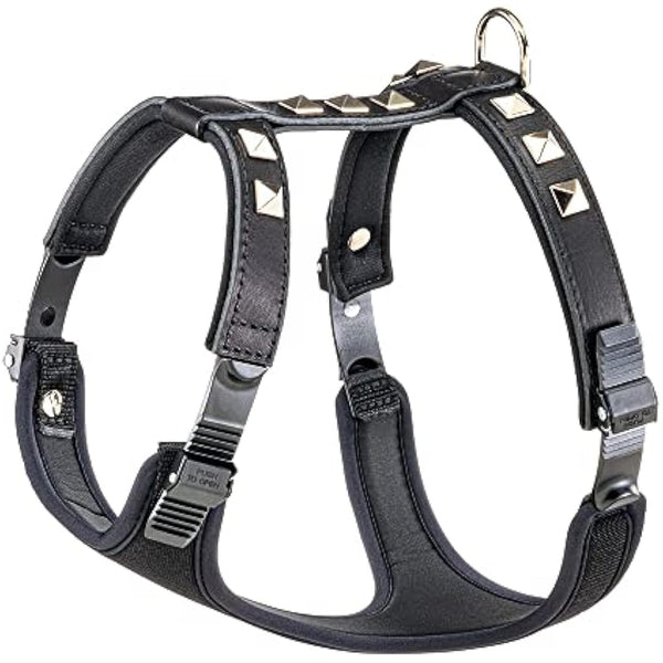 Ferplast Giotto Luxor Dog Harness, M, 40-50 cm/ 60-70 cm, Black