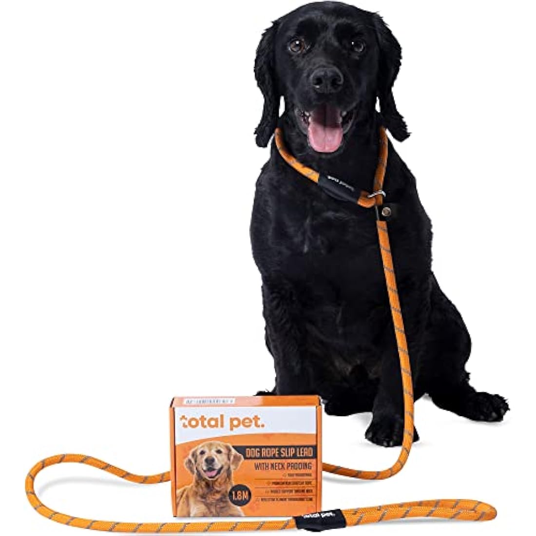 Total Pet Slip Lead For Dogs - Rope Anti Pull Dog & Puppy Training Lead with Neck Padding - 1.8 Metre, One Size Fits All, No Collar Required