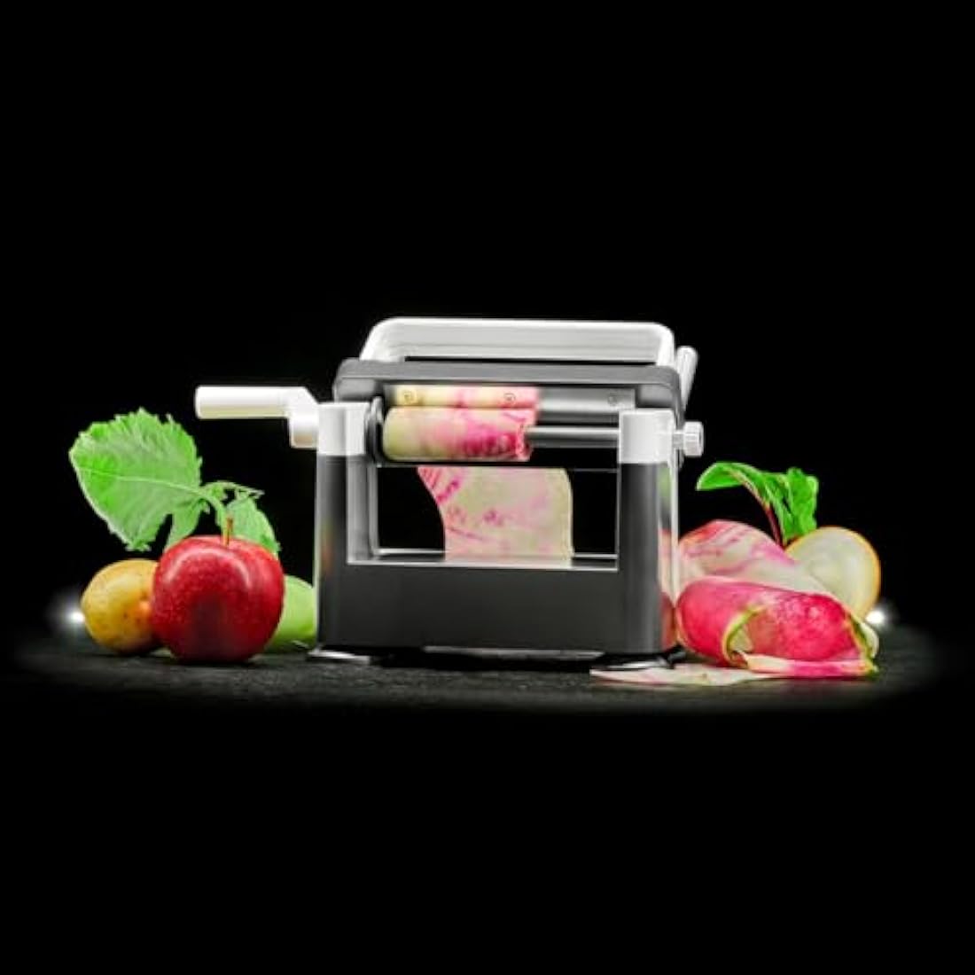 Lurch 200550 Catto Sheet Slicer, Perfect, Continuous Sheets of Fruits and Vegetables, Plastic