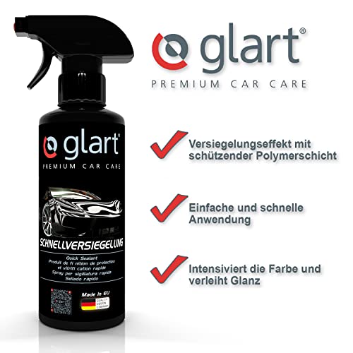Glart Premium Invisible Car Glass Cleaner 500ml, for Windows, Rain, Glass Polish, Screen Wash