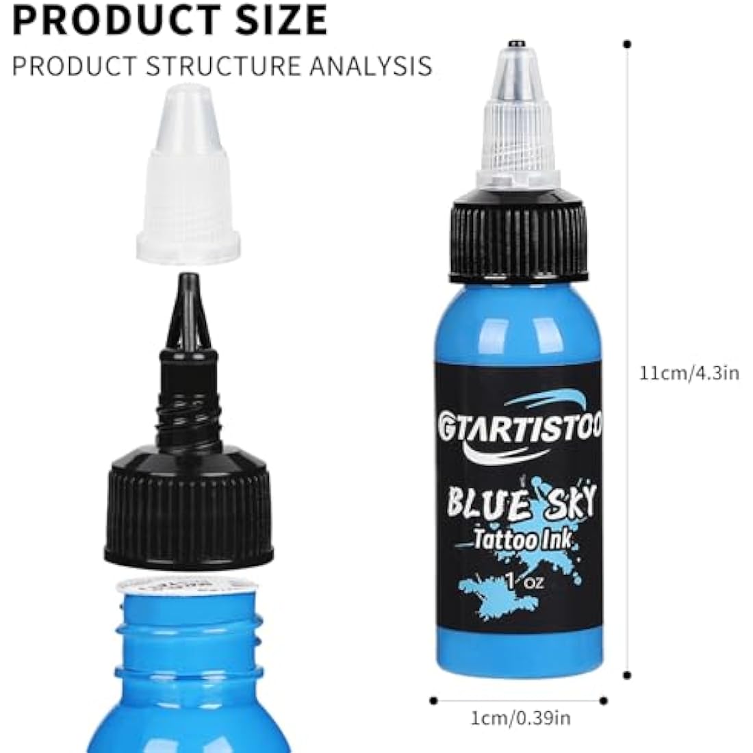 Ink Professional 1oz(14 Colors 30ml) Vegan-Friendly Pigment Ink Supplies