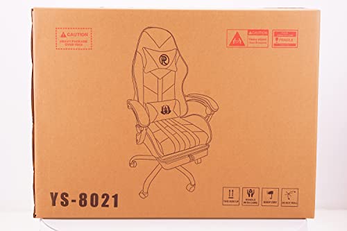 Play haha.Ergonomic reclining seat with footrest adjustable headrest and lumbar cushion high back support padded armrests PU leather finish for gaming home or office use