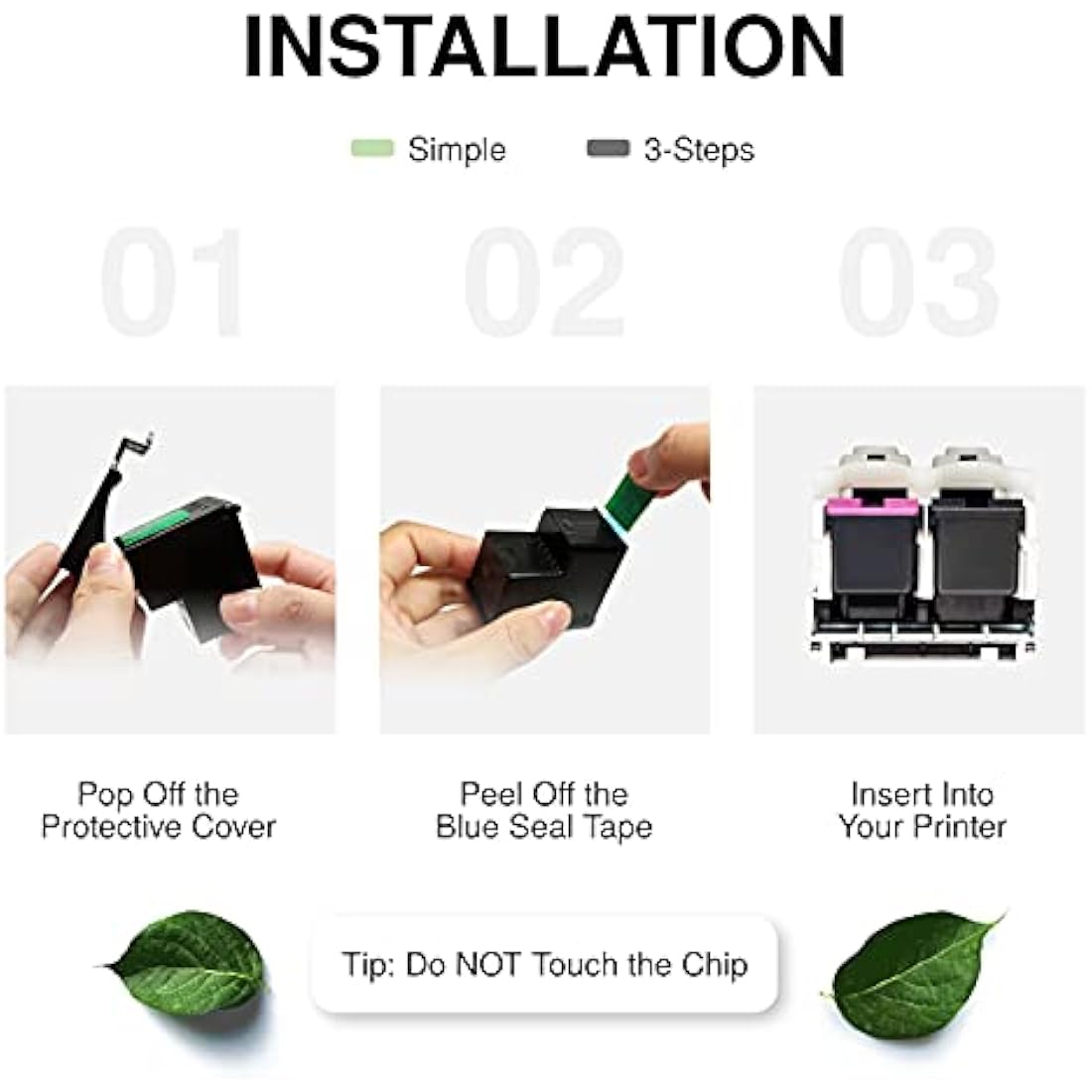 Economink PG-575XL 575 Ink Cartridges XL, Replacement for Canon 575XL Ink Cartridges, Compatible with PIXMA TS3550i TS3551i TR4750i TR4751i Printers (2 Black) Multipack